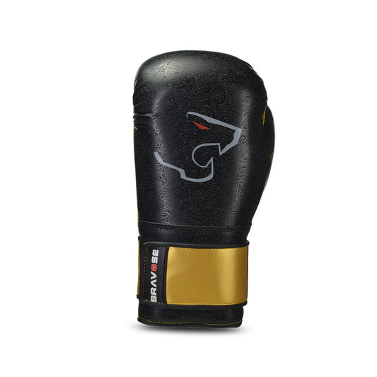 Nemesis Black and Gold Boxing Gloves-1